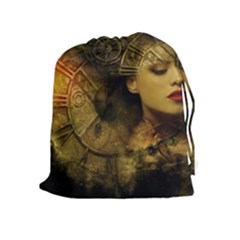 Surreal Steampunk Queen From Fonebook Drawstring Pouch (xl) by 2853937