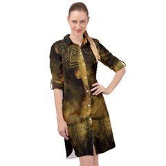 Surreal Steampunk Queen From Fonebook Long Sleeve Mini Shirt Dress by 2853937