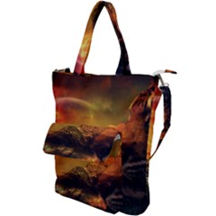 Tiger King In A Fantastic Landscape From Fonebook Shoulder Tote Bag by 2853937