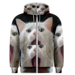 Wow Kitty Cat From Fonebook Men s Zipper Hoodie by 2853937