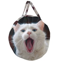 Wow Kitty Cat From Fonebook Giant Round Zipper Tote by 2853937