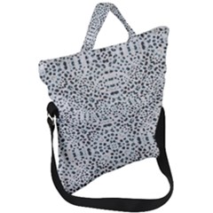 Dots Motif Geometric Print Design Fold Over Handle Tote Bag by dflcprintsclothing