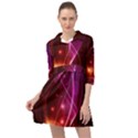  Colorful arcs in neon light, modern graphic art Mini Skater Shirt Dress View1