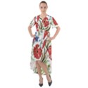 Summer flowers Front Wrap High Low Dress View1