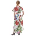 Summer flowers Front Wrap High Low Dress View2