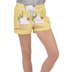 Ice Cream Dessert Summer Velour Lounge Shorts by Dutashop