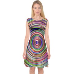 Vectors Background Capsleeve Midi Dress by Dutashop