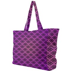 Pattern Texture Geometric Patterns Purple Simple Shoulder Bag by Dutashop