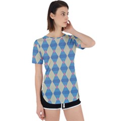 Pattern Texture Chevron Perpetual Short Sleeve T-shirt by Dutashop