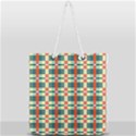 Texture Plaid Full Print Rope Handle Tote (Large) View1