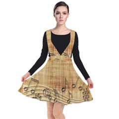 Dance Music Plunge Pinafore Dress by Dutashop