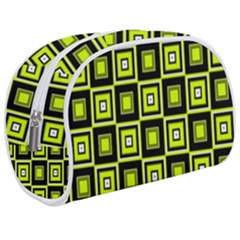 Green Pattern Square Squares Make Up Case (medium) by Dutashop