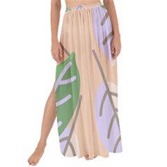 Leaf Pink Maxi Chiffon Tie-up Sarong by Dutashop