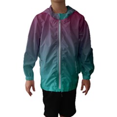 Teal Sangria Kids  Hooded Windbreaker by SpangleCustomWear