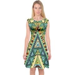 Native Mandala Capsleeve Midi Dress by goljakoff