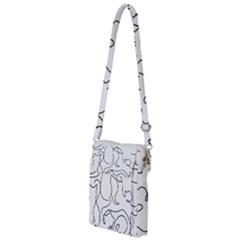 Cats Line Art  Multi Function Travel Bag by Sobalvarro