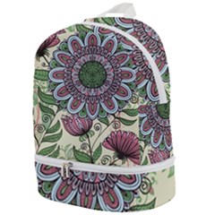 Mandala Flower Zip Bottom Backpack by goljakoff