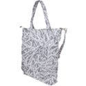 Dry Roots Texture Print Shoulder Tote Bag View2