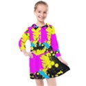 Splatter Splatter Kids  Quarter Sleeve Shirt Dress View1