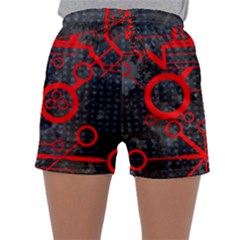 Tech - Red Sleepwear Shorts by ExtraAwesomeSauce