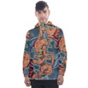 Chinese Phoenix Men s Front Pocket Pullover Windbreaker View1