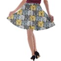 Cute Cat Pattern A-line Skater Skirt View2