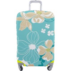 Floral Pattern Luggage Cover (large) by ExtraAwesomeSauce