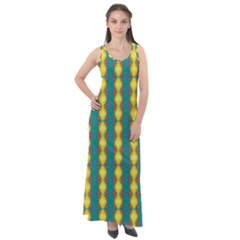 Native American Pattern Sleeveless Velour Maxi Dress by ExtraAwesomeSauce