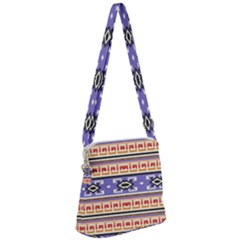 Native American Pattern Zipper Messenger Bag by ExtraAwesomeSauce