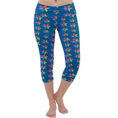 Rainbowcolor Capri Yoga Leggings by Sparkle