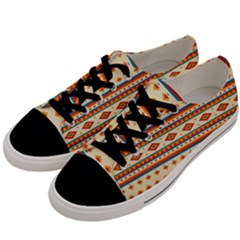 Native American Pattern Men s Low Top Canvas Sneakers by ExtraAwesomeSauce