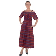 Tartan Pattern Shoulder Straps Boho Maxi Dress  by ExtraAwesomeSauce