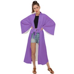 Amethyst Purple Maxi Kimono by FashionLane