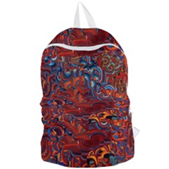 Phoenix In The Rain Abstract Pattern Foldable Lightweight Backpack by CrypticFragmentsDesign