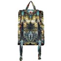 Multicolor Floral Art Copper Patina  Buckle Everyday Backpack View3