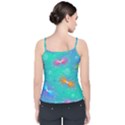 Non Seamless Pattern Blues Bright Velvet Spaghetti Strap Top View2