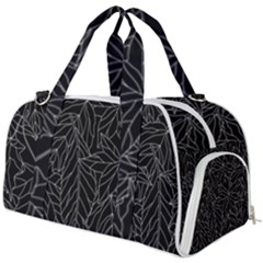 Autumn Leaves Black Burner Gym Duffel Bag by Dutashop