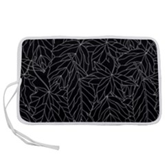 Autumn Leaves Black Pen Storage Case (l) by Dutashop