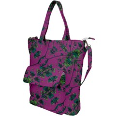 Modern Floral Collage Print Pattern Shoulder Tote Bag by dflcprintsclothing