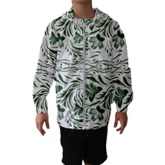 Green Leaves Kids  Hooded Windbreaker by Eskimos