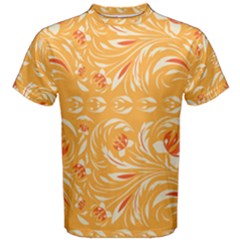 Orange Pattern Men s Cotton Tee by Eskimos