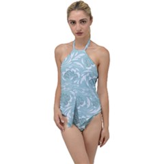 Blue Ornament Go With The Flow One Piece Swimsuit by Eskimos