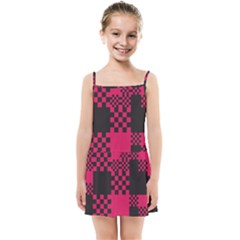 Cube Square Block Shape Kids  Summer Sun Dress by Dutashop