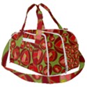 Abstract Rose Garden Red Burner Gym Duffel Bag View2