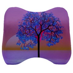 Tree Sunset Velour Head Support Cushion by icarusismartdesigns