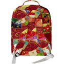 Floral Abstract Double Compartment Backpack View3