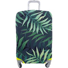 Green Leaves Luggage Cover (large) by goljakoff