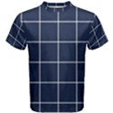 Blue buffalo plaid Men s Cotton Tee View1