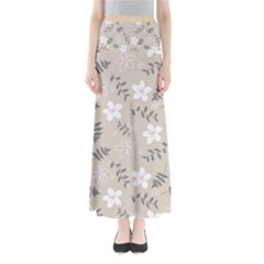 Flower  Full Length Maxi Skirt by SychEva