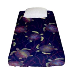 Turtles  Fitted Sheet (single Size) by SychEva